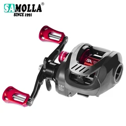 Samolla Carrete Baitcasting 7.2:1 Frenos Magnéticos y Centrífugos