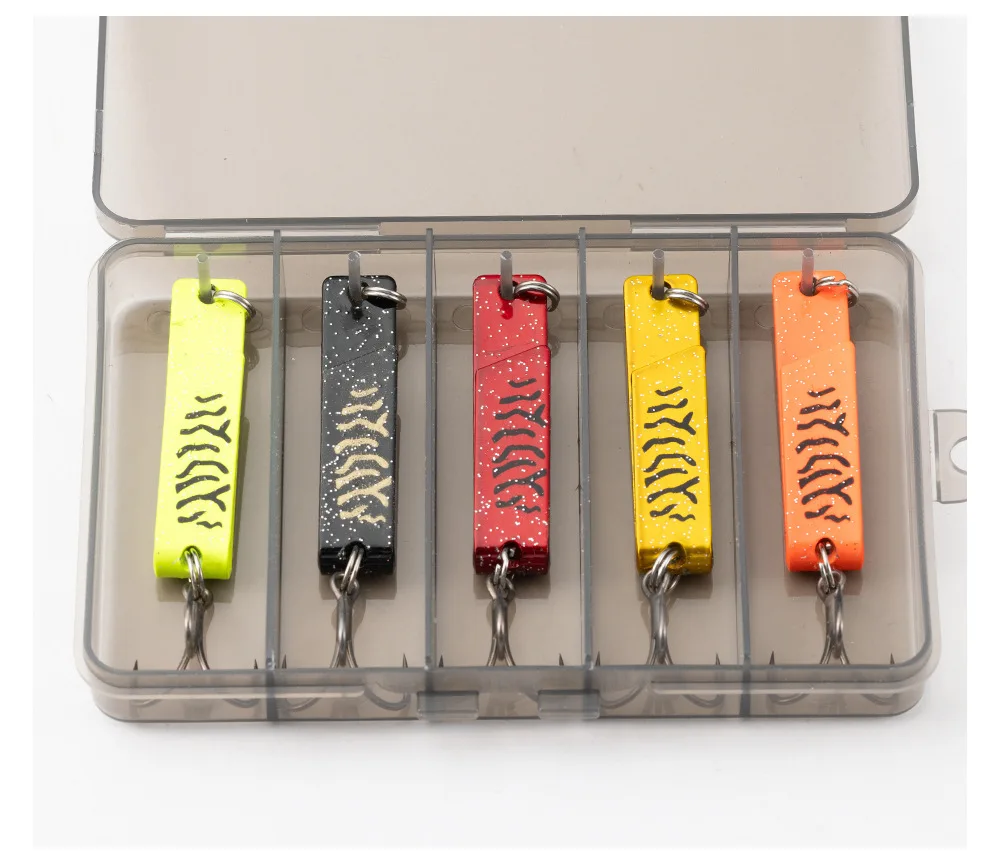 Variedad de colores del pack de 5 señuelos