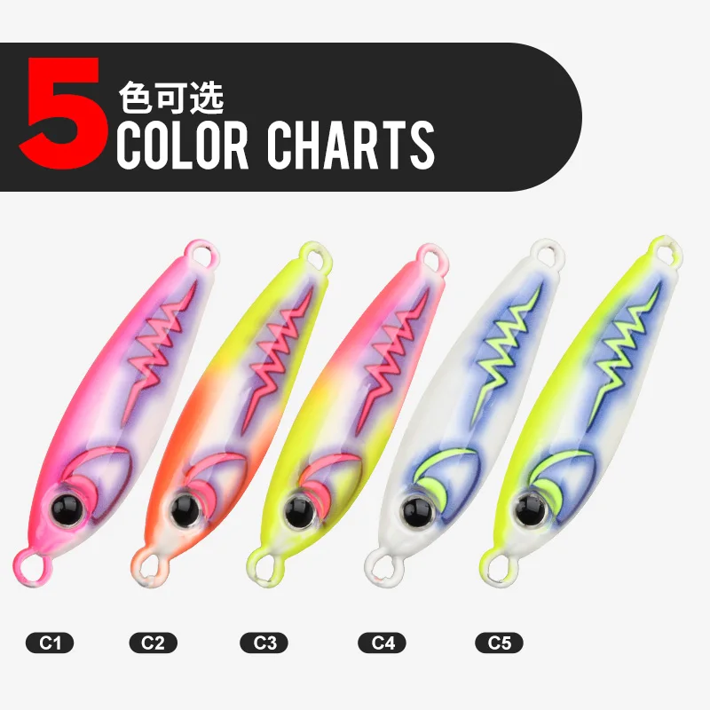 TEASER J172 Jig metálico de largo alcance UV para caballa - imagen 4