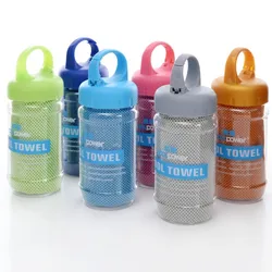 Toalla refrescante microfibra portátil transpirable secado rápido