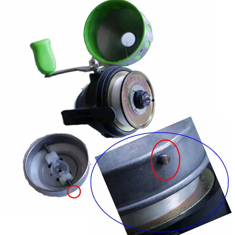 Carrete Giratorio JG35 Original 4.3:1 Negro/Verde - Alta resistencia - imagen 4