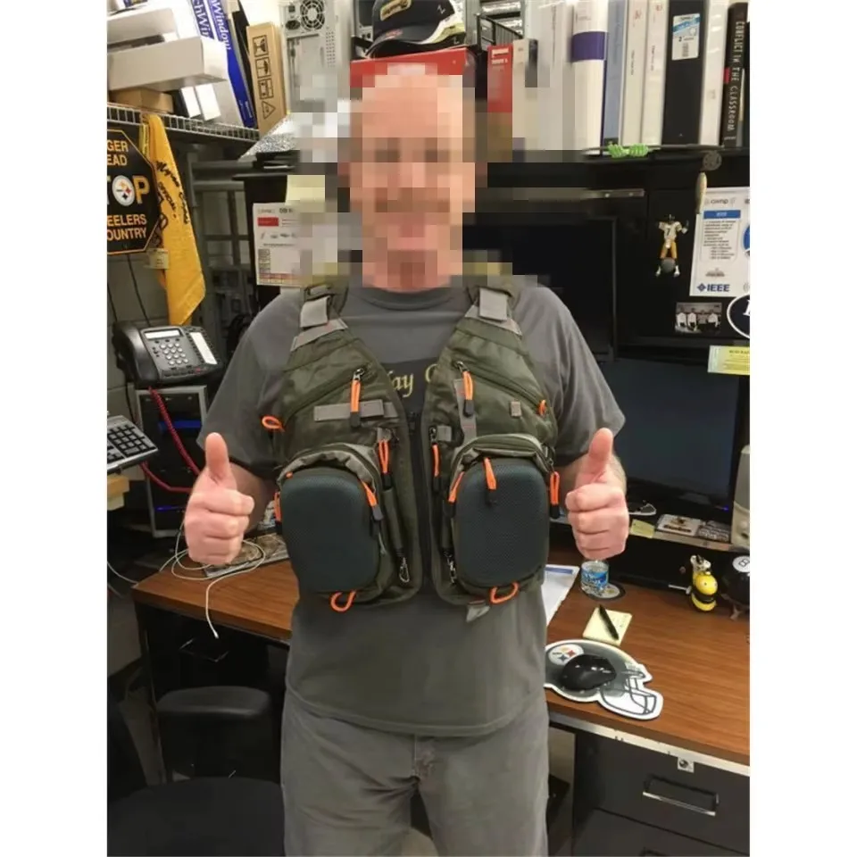 Chaleco de pesca con mosca MAXCATCH V-SBS con bolsillos multifunción - imagen 4