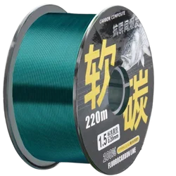 Línea fluorocarbono nailon ultra lisa baja elasticidad para señuelos