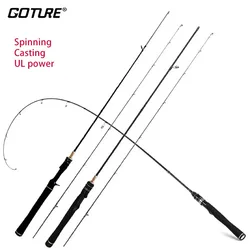 Caña ultraligera Goture Black UL de carbono para trucha