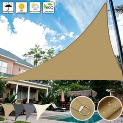 Toldo triangular impermeable con protección UV para sombra