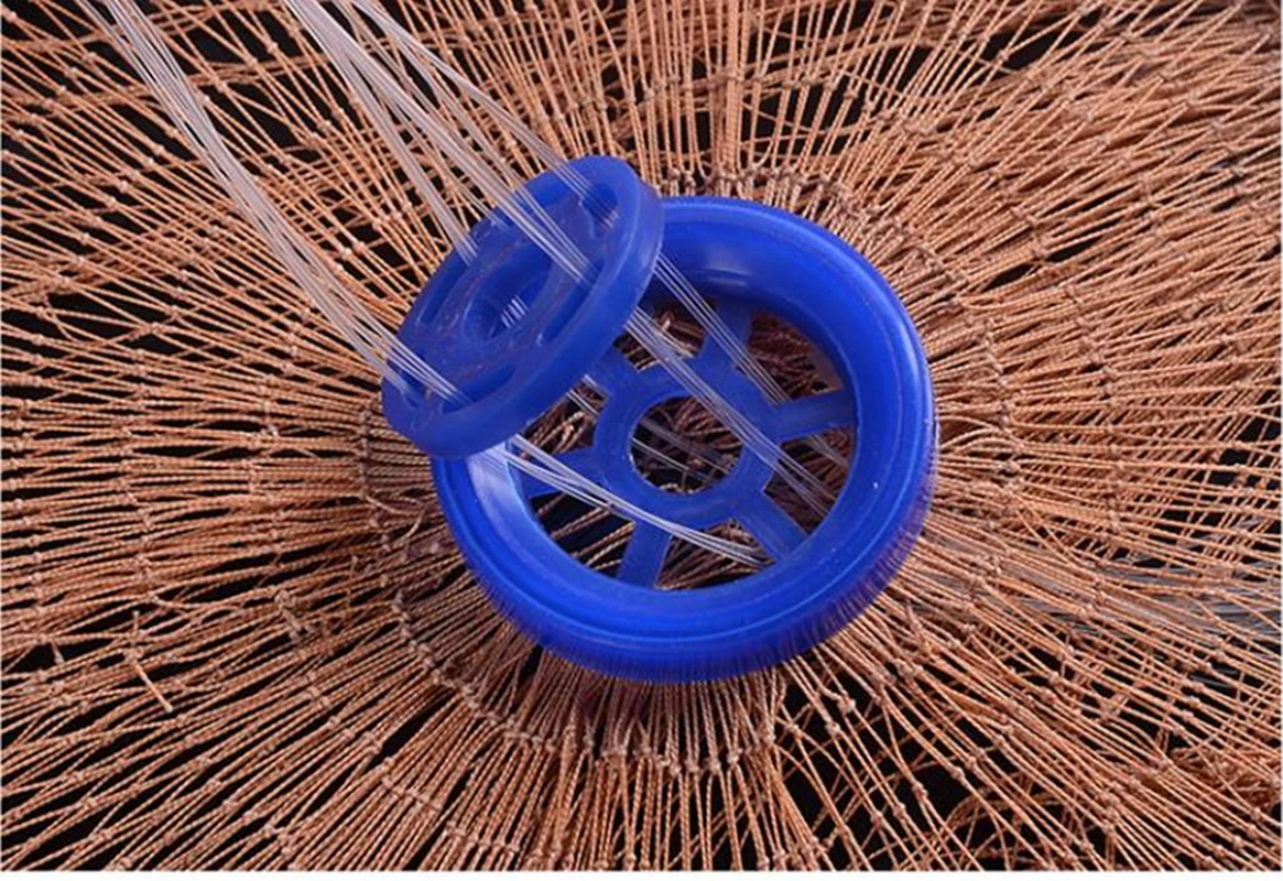 Red de pesca de fundición con plomada de acero – Malla 1,5 cm - imagen 5