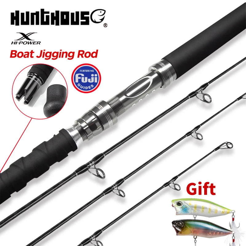 Caña Popping Hunthouse GT fibra carbono guías Fuji Toray - imagen 3