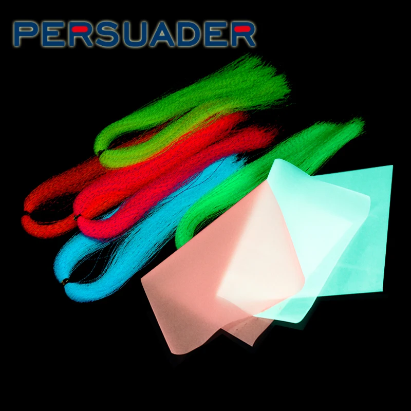 Inducader señuelo mosca nocturna brillante con flashabou retorcido