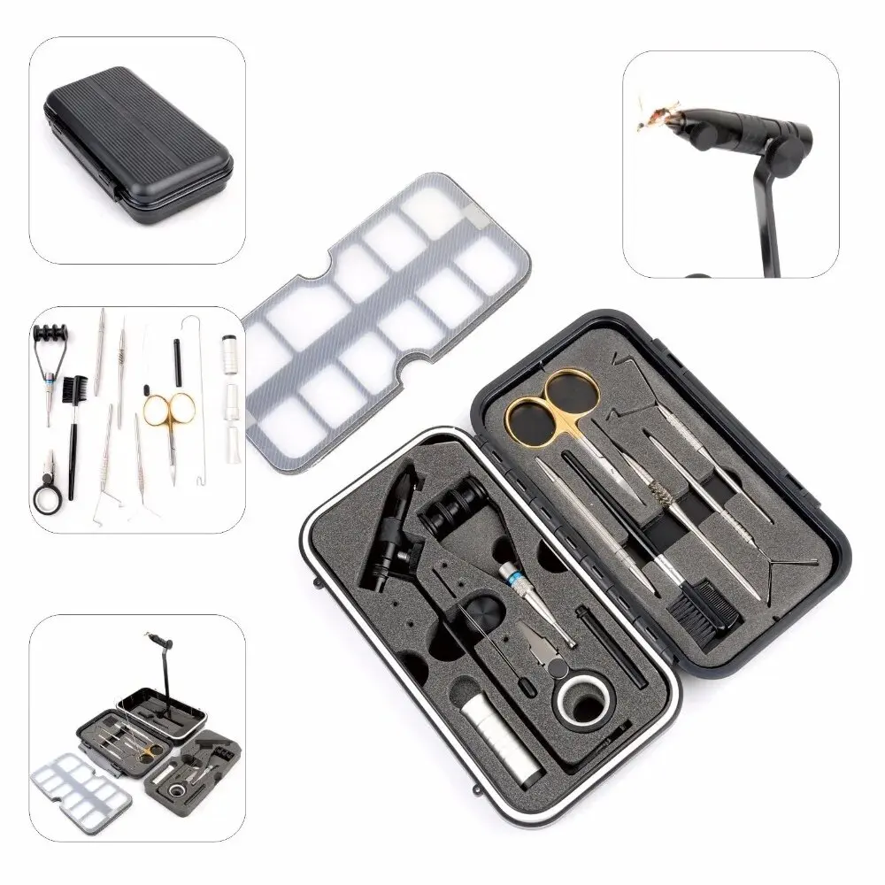 Herramientas organizadas en el kit