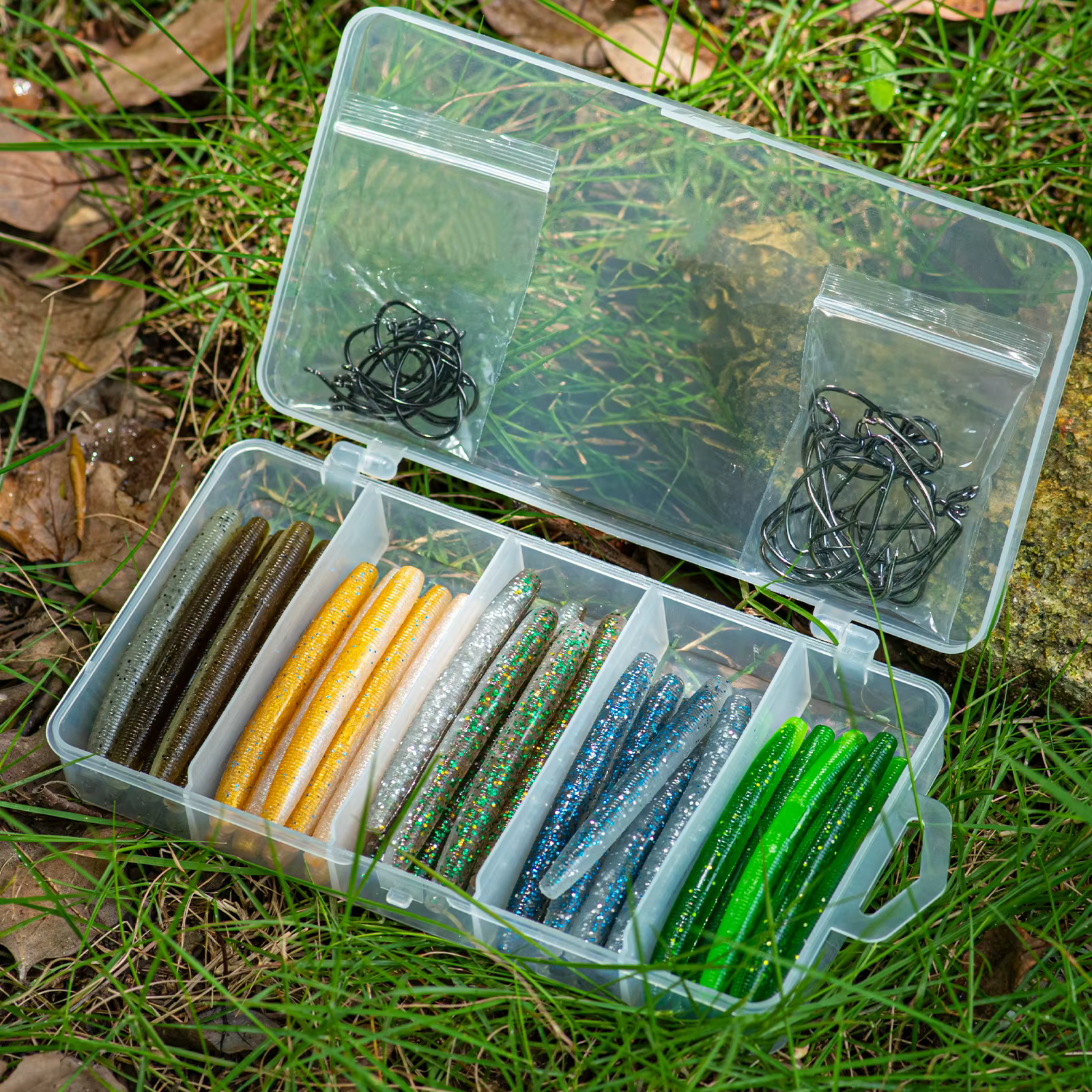 Goture Kit de señuelos para lubina y carpa — jigs, wobblers, vinilos - imagen 4