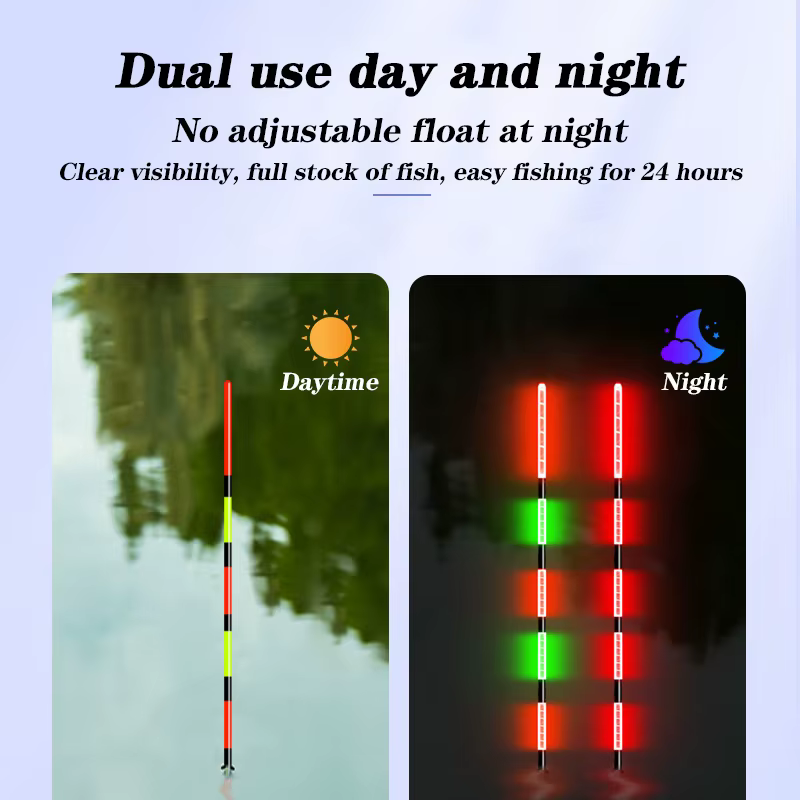 Flotador LED nocturno luminoso – Alta sensibilidad para pesca - imagen 5