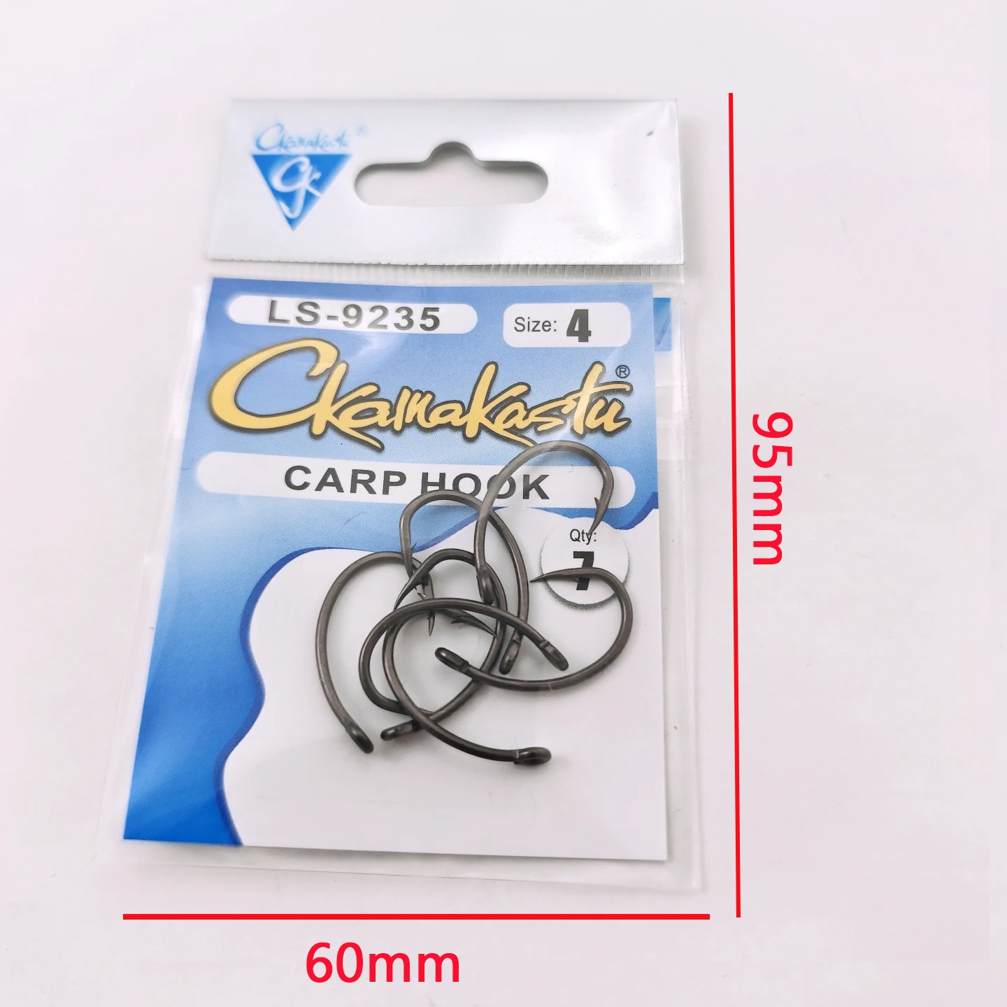 Anzuelos de acero alto carbono con ojo para carpas - imagen 3