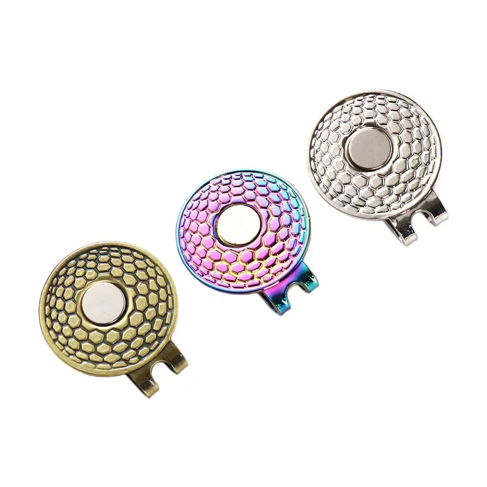 Porta marcador metálico con clip para gorra