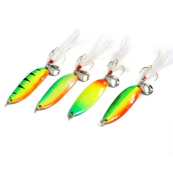 Cuchara giratoria Metálico con pluma láser – 5-21g para carpa