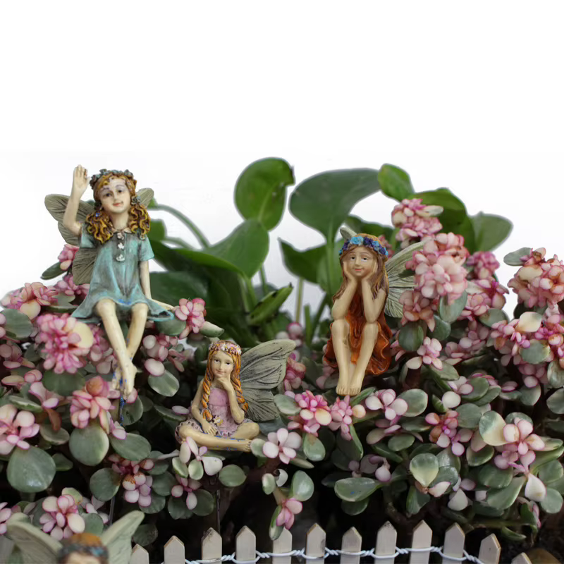 Fairy Garden figuras hadas miniatura decoración al aire libre - imagen 3