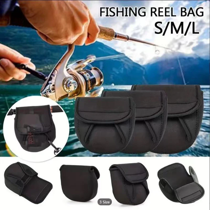 Funda de carrete giratorio de neopreno protectora para pesca exterior