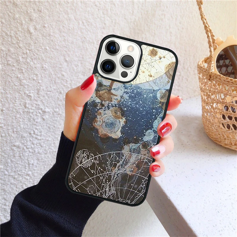 Vista trasera completa del diseño de estrellas y universo