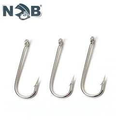 Anzuelos de pesca NGB de acero al carbono con anilla y púas
