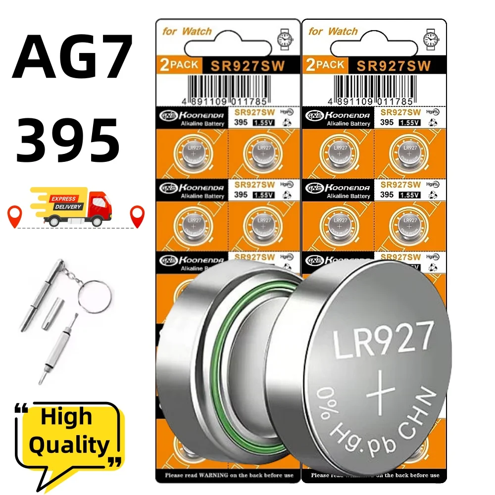 Pilas de botón alcalinas LR927 LR57 SR927W para reloj - imagen 5
