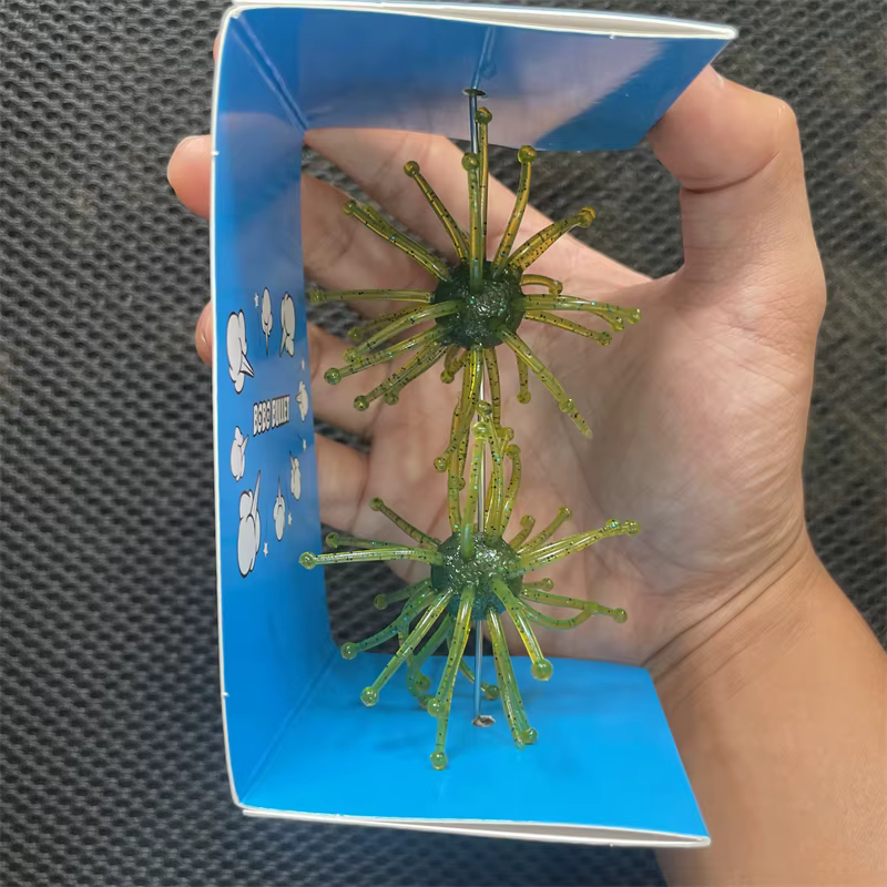 Cebo blando con flotador de erizo de mar para lubina y pez mandarín - imagen 4