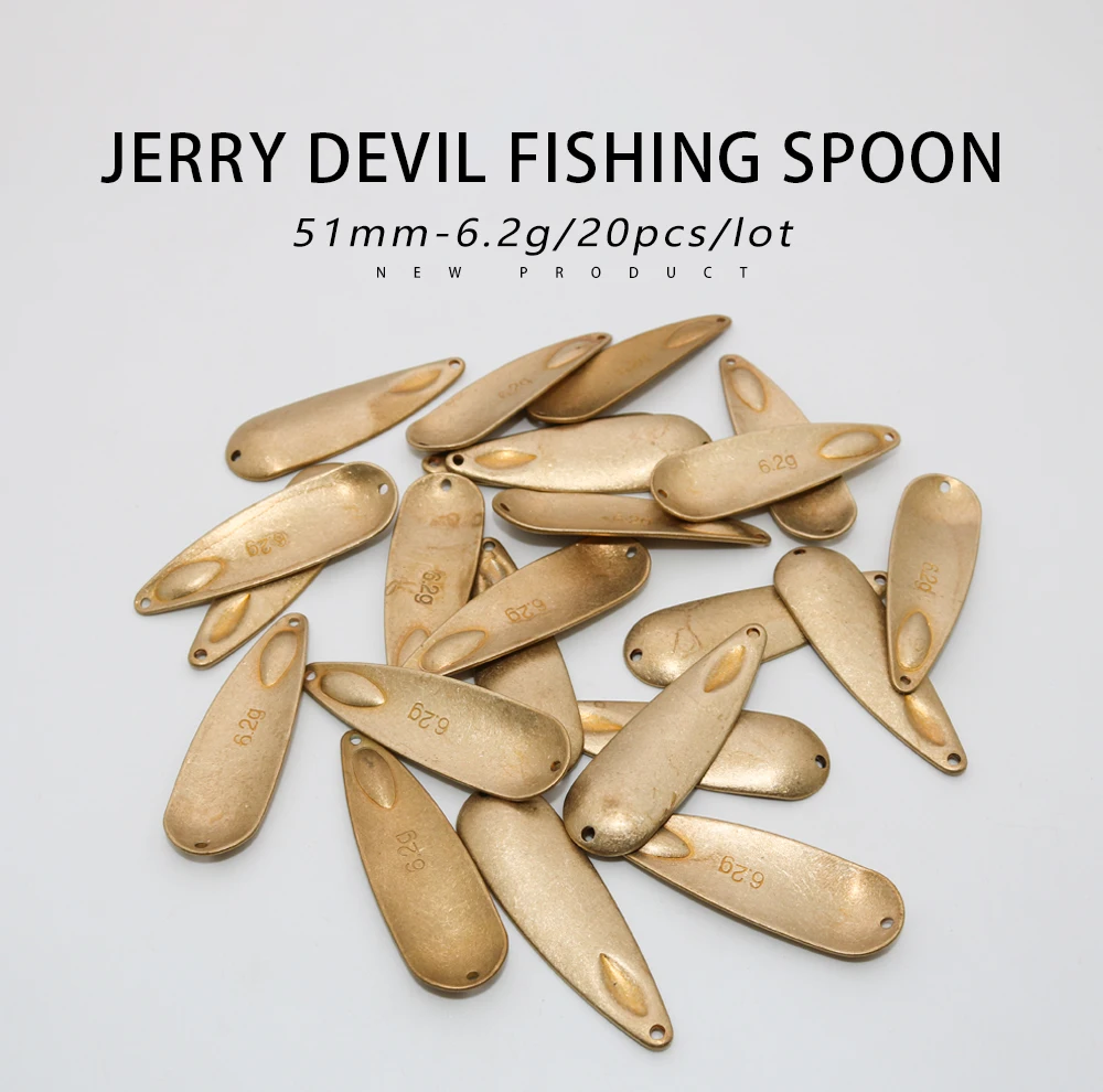 Cucharillas Jerry Devil en latón natural