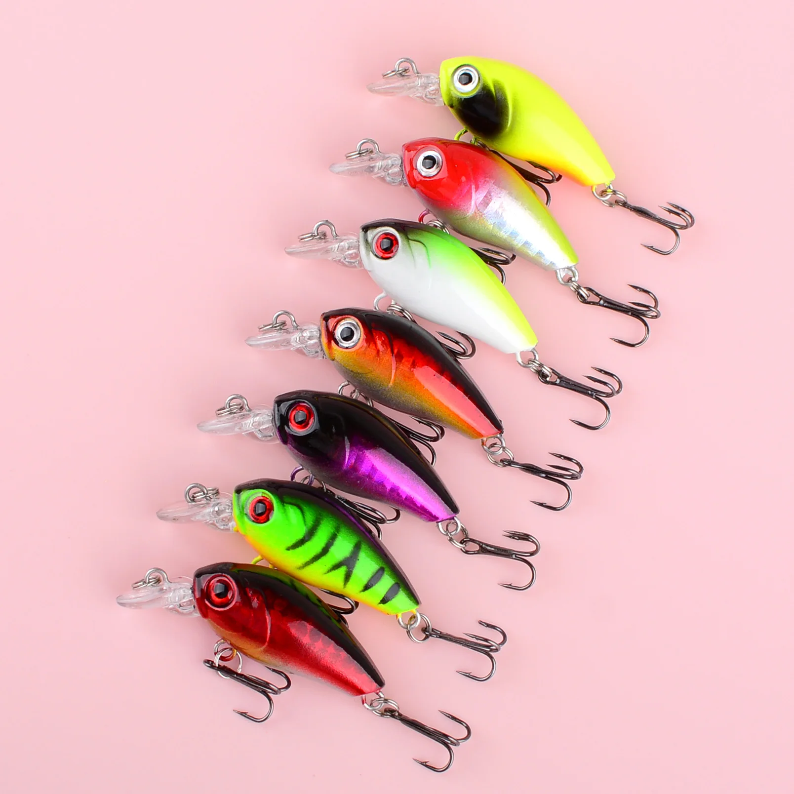 Wobler flotante Crankbait duro para carpa y lubina - imagen 5