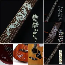 Calcomanías con incrustaciones cruzadas para diapasón de guitarra