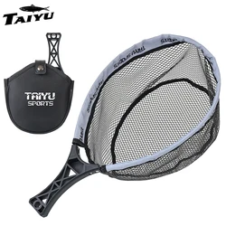 Taiyu Red de pesca plegable con anzuelo integrado y agarre ABS
