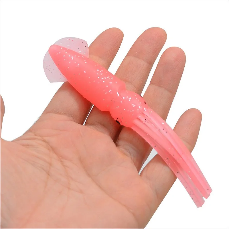 Señuelo de calamar y pulpo suave realista para lubina