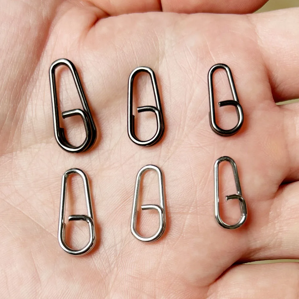 Anillos divididos inoxidable DNDYUJU snap para señuelos agua salada - imagen 2