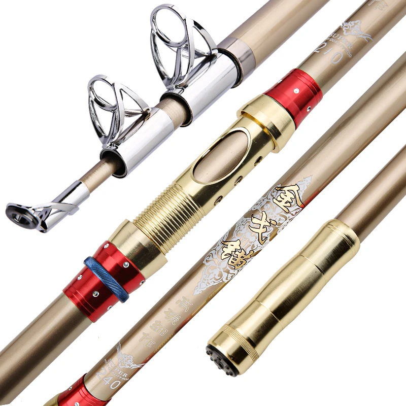 Caña Telescópica Olta Carbono – Ultraligera y resistente para pesca