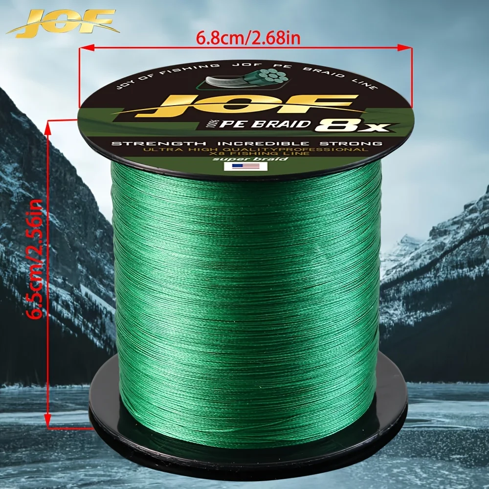 Sedal JOF X8 PE en acción durante la pesca