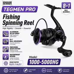 Carrete Giratorio Kingdom Tegmen Pro – Alta Velocidad 6.2:1