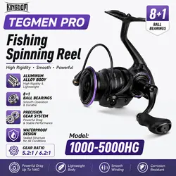 Carrete Giratorio Kingdom Tegmen Pro – Alta Velocidad 6.2:1