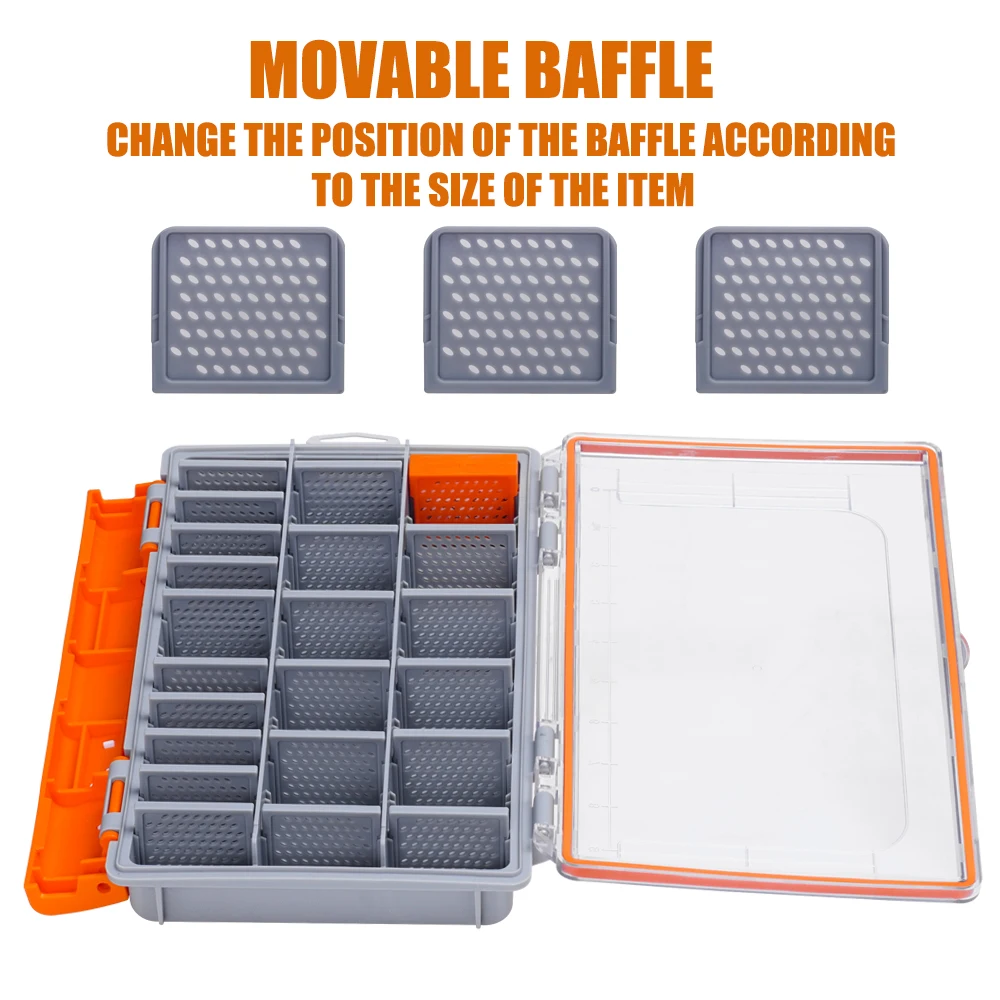 Caja de aparejos pesca impermeable grande para anzuelos y señuelos - imagen 5