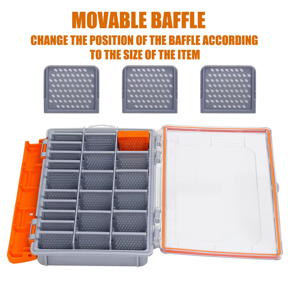 Caja de aparejos pesca impermeable grande para anzuelos y señuelos - imagen 5