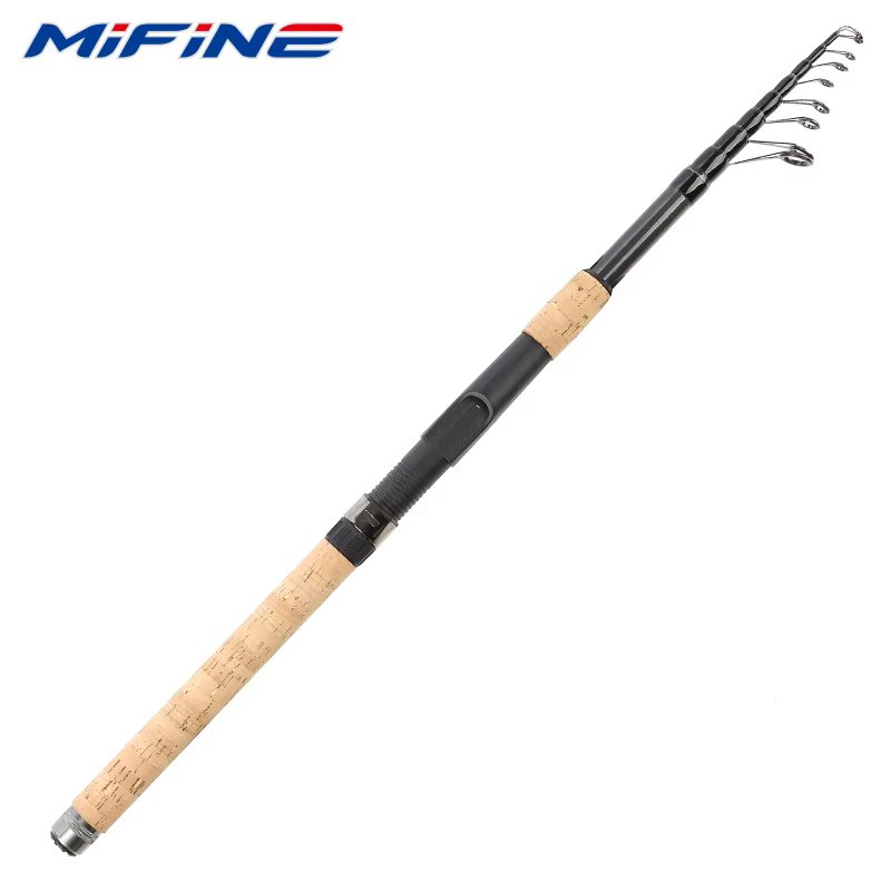 MIFINE Ultra Spark Cana Telescopica de Carbono Spinning Portatil
