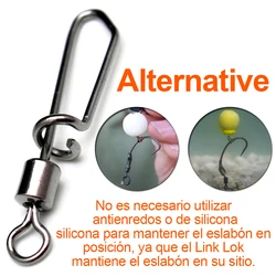 FishTrip Enlace encubierto giratorio para helicóptero y clip de plomo