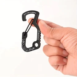 Ganchos de pesca en D con resorte de metal para exterior