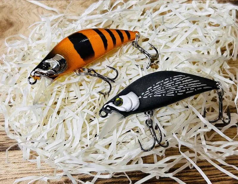 Vista completa del señuelo AJLURES Minnow 35S