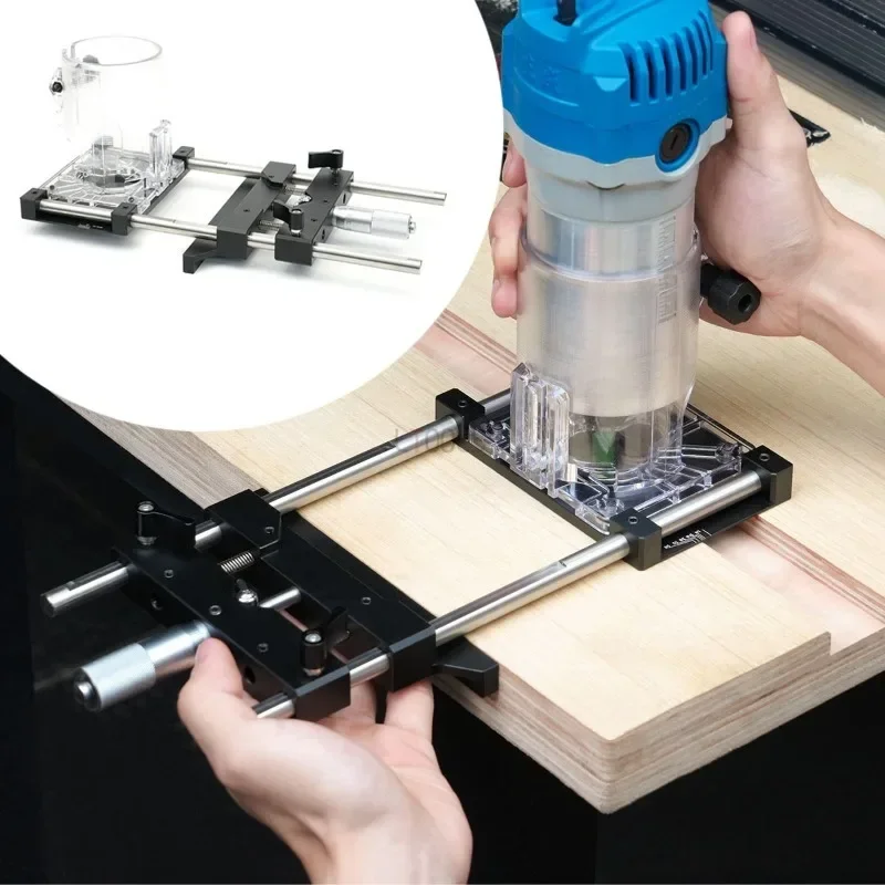 Plantilla de router para ranuras y corte circular con guía de borde - imagen 4