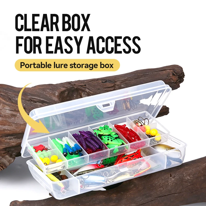 WEIHE señuelos de pesca con caja compartimentos para principiantes - imagen 2