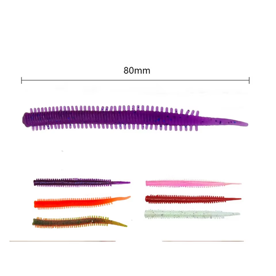 Señuelo de Lombriz Suave Swolfy – Cebo Blando de Fibra para Pesca - imagen 4