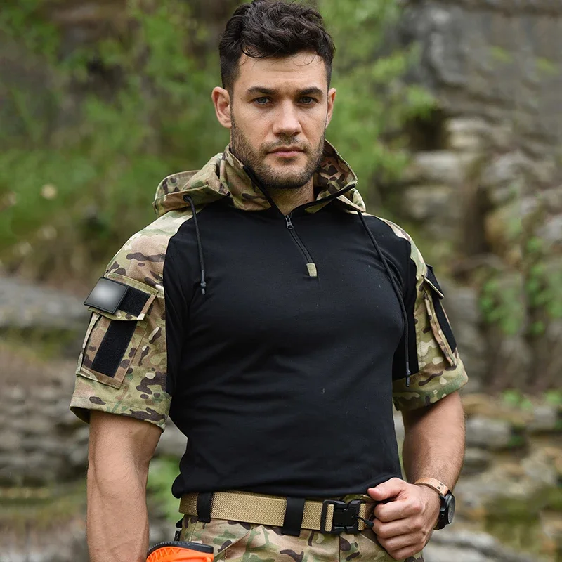 Camiseta pesca deportiva hombre manga corta – Secado rápido UV - imagen 3