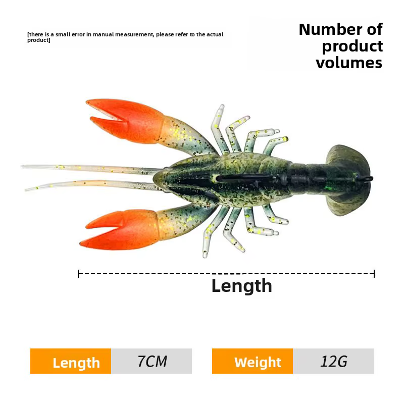 MUKUN - Señuelo Cangrejo Biónico 12g para Pesca de Lubina - imagen 3