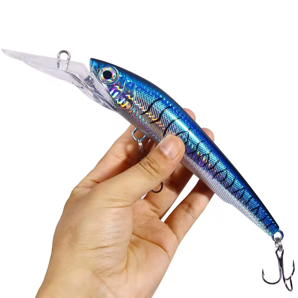 Wobbler duro para lubina – Señuelo artificial pececillo grande