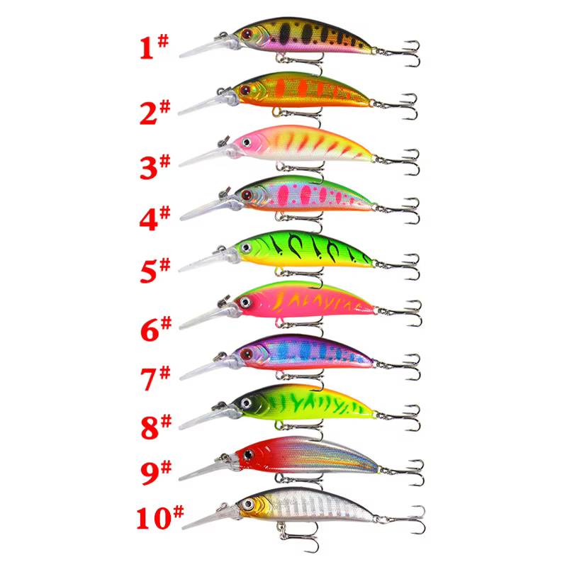 Señuelo Minnow Flotante 70mm 6g – Cebo multifilamento para lubina y carpa - imagen 4