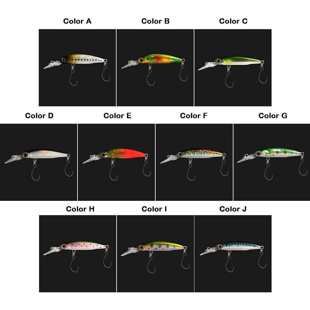 VIB Minnow señuelo hundimiento lento ojos 3D para lubina - imagen 3
