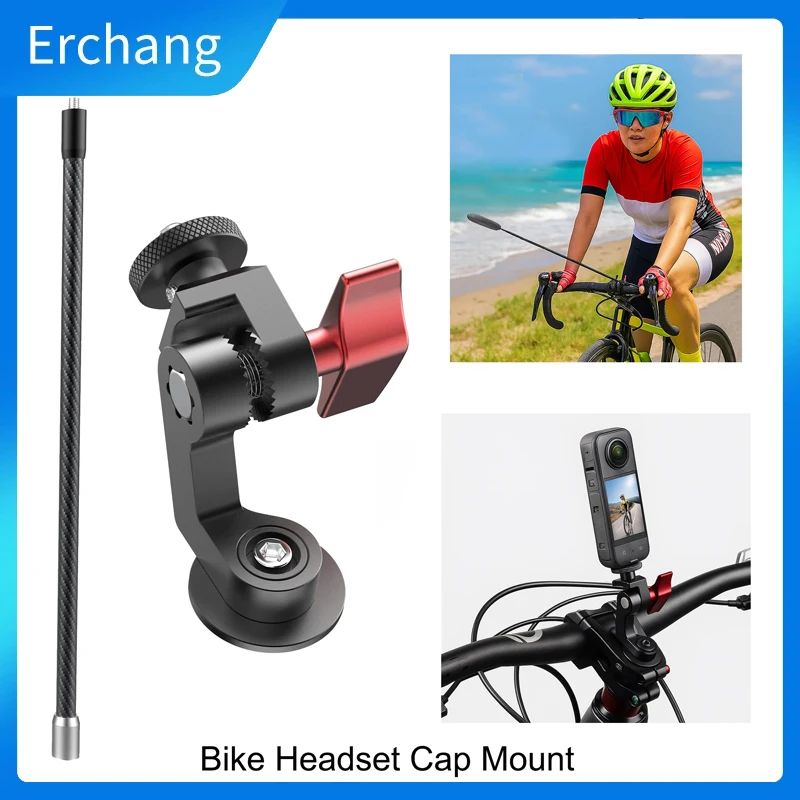 Soporte cámara de acción para vástago de bicicleta, aluminio - imagen 4