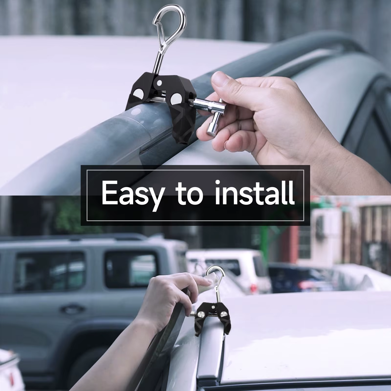 Ganchos de Techo Sanlike para SUV – Acero Inoxidable y Aluminio - imagen 5